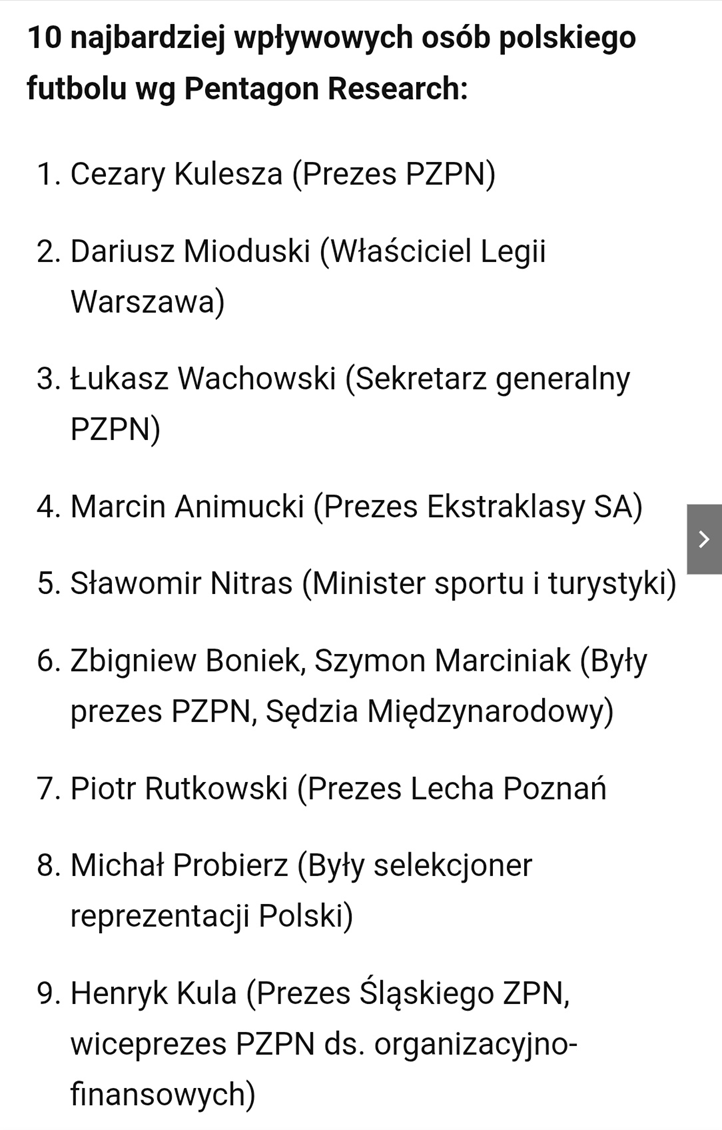 MIEJSCE Roberta Lewandowski na liście TOP 10 najbardziej WPŁYWOWYCH ludzi polskiej piłki xD